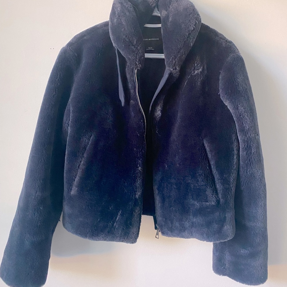 Club Monaco faux shearling